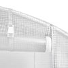 vidaXL Fóliovník s oceľovým rámom biely 10 m² 5x2x2,3 m