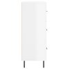 vidaXL Komoda lesklá biela 69,5x34x90 cm spracované drevo