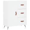 vidaXL Komoda biela 69,5x34x90 cm kompozitné drevo