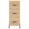 vidaXL Komoda dub sonoma 34,5x34x90 cm spracované drevo