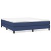 vidaXL Rám na boxspring posteľ modrý 160x200 cm látka