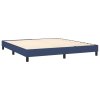vidaXL Rám na boxspring posteľ modrý 160x200 cm látka