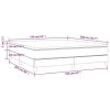 vidaXL Posteľný rám boxspring s matracom modrý 160x200 cm látka