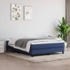 vidaXL Posteľný rám boxspring s matracom modrý 160x200 cm látka