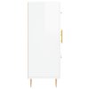vidaXL Komoda lesklá biela 69,5x34x90 cm spracované drevo