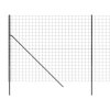 vidaXL Drôtený plot antracitový 2,2x25 m pozinkovaná oceľ