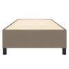 vidaXL Rám na boxspring posteľ sivohnedý 90x200 cm látka