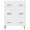 vidaXL Komoda biela 70x34x90 cm spracované drevo