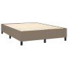 vidaXL Rám na boxspring posteľ sivohnedý 140x200 cm látka