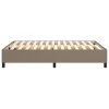 vidaXL Rám na boxspring posteľ sivohnedý 140x200 cm látka