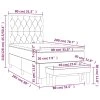 vidaXL Posteľný rám boxspring s matracom čierny 80x200 cm látka