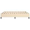vidaXL Rám na boxspring posteľ krémový 160x200 cm látka