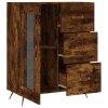vidaXL Komoda dymový dub 69,5x34x90 cm kompozitné drevo