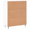 vidaXL Komoda biela 69,5x34x90 cm kompozitné drevo