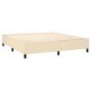 vidaXL Rám na boxspring posteľ krémový 180x200 cm látka