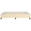 vidaXL Rám na boxspring posteľ krémový 180x200 cm látka