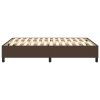 vidaXL Rám na boxspring posteľ, hnedý 140x200 cm, umelá koža