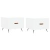 vidaXL Konferenčné stolíky 2 ks biele 50x50x40 cm kompozitné drevo