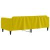 vidaXL Denná posteľ žltá 100x200 cm zamat