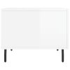 vidaXL Konferenčné stolíky 2 ks lesklé biele 50x50x40 cm kompoz. drevo