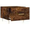 vidaXL Konferenčné stolíky 2 ks dymový dub 50x50x40cm kompozitné drevo