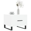 vidaXL Konferenčné stolíky 2 ks biele 50x50x40 cm kompozitné drevo
