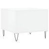 vidaXL Konferenčné stolíky 2 ks lesklé biele 50x50x40 cm kompoz. drevo