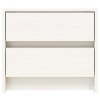 vidaXL Nočné stolíky 2 ks biele 40x31x35,5 cm masívne borovicové drevo