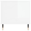 vidaXL Konferenčný stolík lesklý biely 90x44,5x45 cm spracované drevo