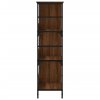 vidaXL Knižnica hnedý dub 78,5x33x117,5 cm kompozitné drevo