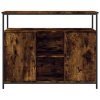 vidaXL Komoda dymový dub 100x35x80 cm kompozitné drevo