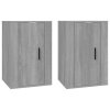 vidaXL Nástenné TV skrinky 2 ks sivé sonoma 40x34,5x60 cm