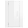 vidaXL Nástenné TV skrinky 2 ks lesklé biele 40x34,5x60 cm
