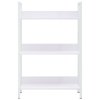 vidaXL Knižnica s 3 policami biela 60x27,6x90,5 cm drevotrieska