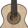 vidaXL Klasická gitara pre začiatočníkov a deti 1/2 34" lipové drevo