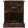 vidaXL Nočné stolíky 2 ks dymový dub 39x39x47,5 cm spracované drevo