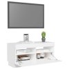 vidaXL TV skrinka s LED svetlami biela 80x35x40 cm