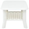 vidaXL Konferenčný stolík, biely 90x60x46 cm, plast