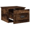vidaXL Nástenné nočné stolíky 2 ks dymový dub 41,5x36x28cm