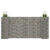 vidaXL Gabiónový kvetináč v tvare H, oceľový drôt 260x40x120 cm