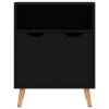 vidaXL Komoda lesklá čierna 60x30x72 cm drevotrieska
