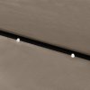 vidaXL Slnečník s LED a oceľovou tyčou sivohnedý 2x3 m