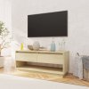vidaXL TV skrinka dub sonoma 102x41x44 cm drevotrieska