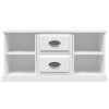 vidaXL TV skrinka biela 99,5x35,5x48 cm spracované drevo