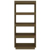 vidaXL Knižnica/deliaca stena medovo-hnedá 60x35x135cm borovicové drevo