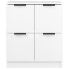 vidaXL Komoda biela 60x30x70 cm spracované drevo