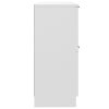 vidaXL Komody 2 ks biele 30x30x70 cm spracované drevo