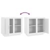 vidaXL Komoda biela 80x40x75 cm