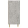 vidaXL Komoda betónová sivá 90x34x80 cm kompozitné drevo