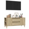 vidaXL TV skrinka dub sonoma 102x44,5x50 cm spracované drevo
